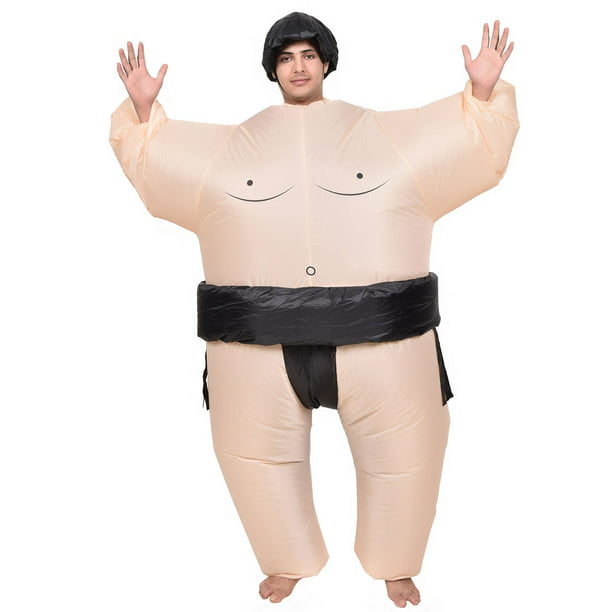 Kids Inflatable Sumo Wrestler Costume Fancy Dress Party Props One Size Fits Most
